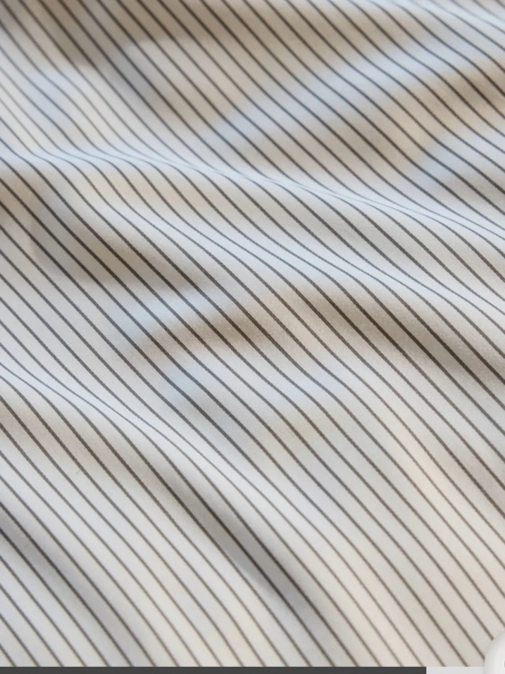 Cozy Earth Bamboo Duvet Cover Twin/Twin XL Charcoal Pinstripe MSRP $278